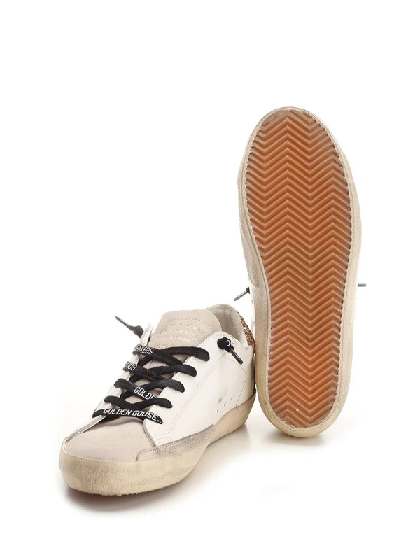 Golden Goose White Low Top Sneakers - Image 5