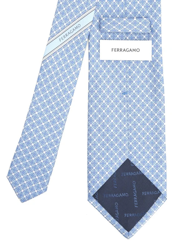 Ferragamo Blue Neck Ties - Image 2