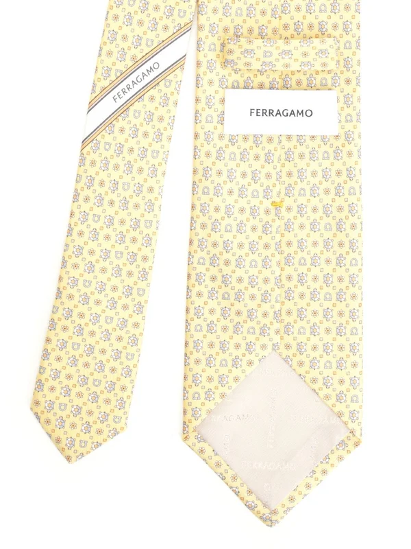 Ferragamo Yellow Neck Ties - Image 2