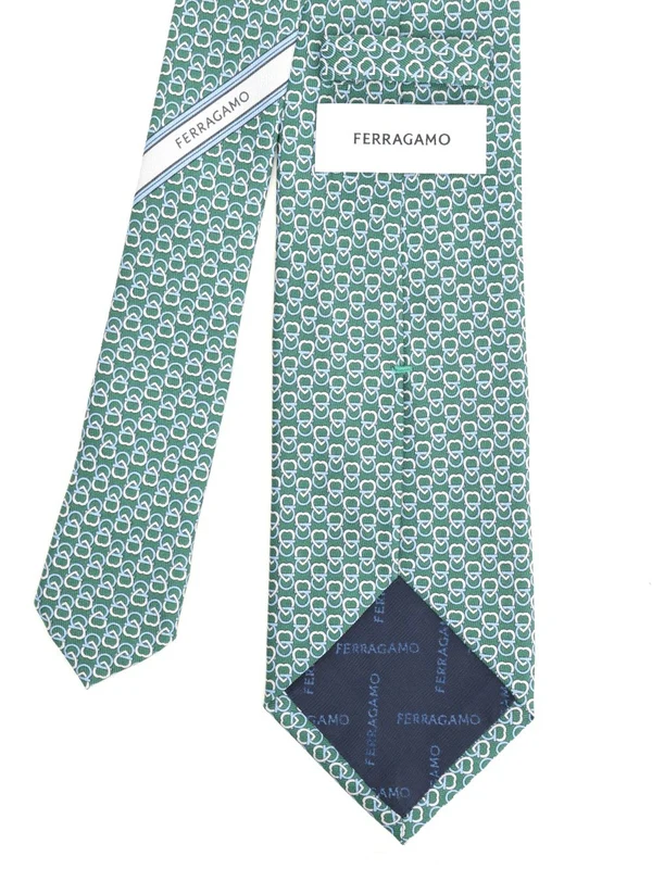 Ferragamo Green Neck Ties - Image 2