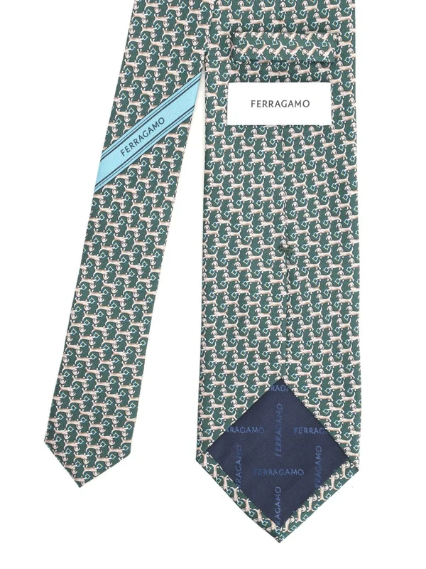 Ferragamo Green Neck Ties - Image 2
