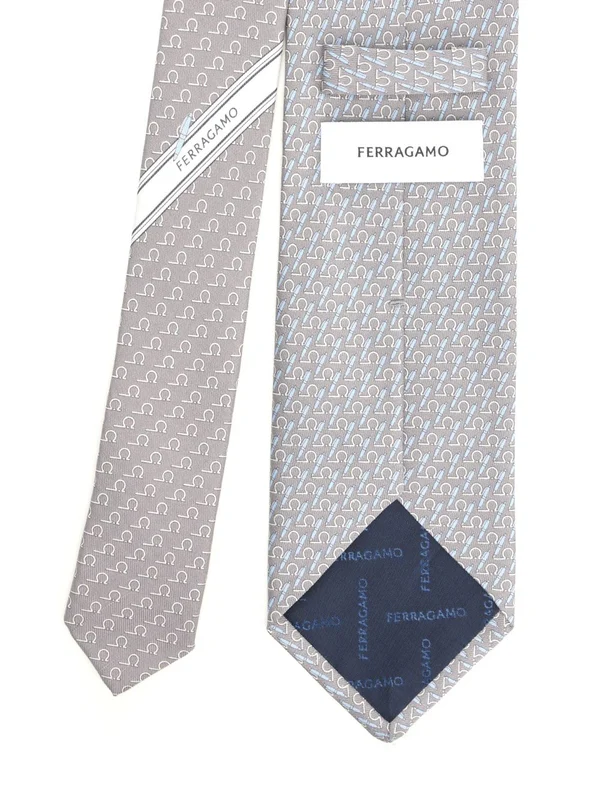 Ferragamo Grey Neck Ties - Image 2