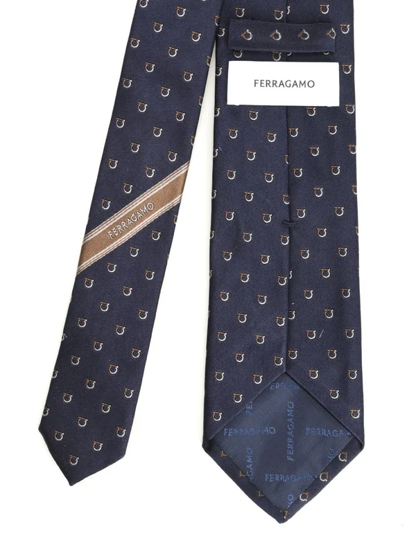 Ferragamo Blue Neck Ties - Image 2