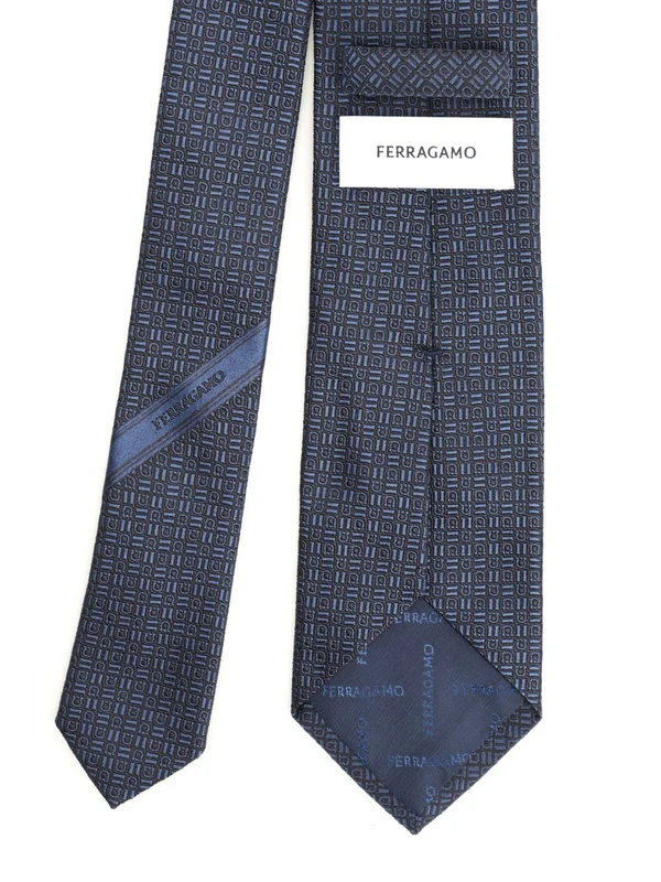 Ferragamo Blue Neck Ties - Image 2