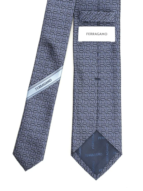 Ferragamo Blue Neck Ties - Image 2