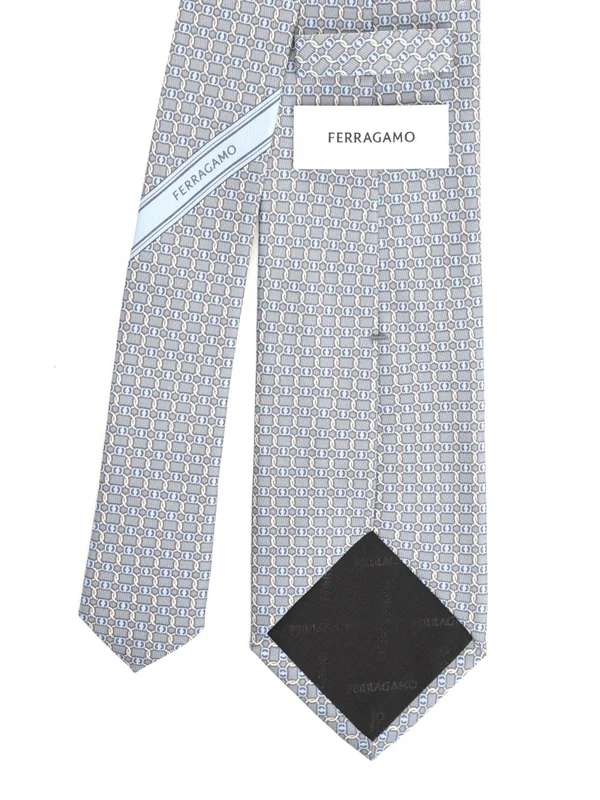 Ferragamo Grey Neck Ties - Image 2