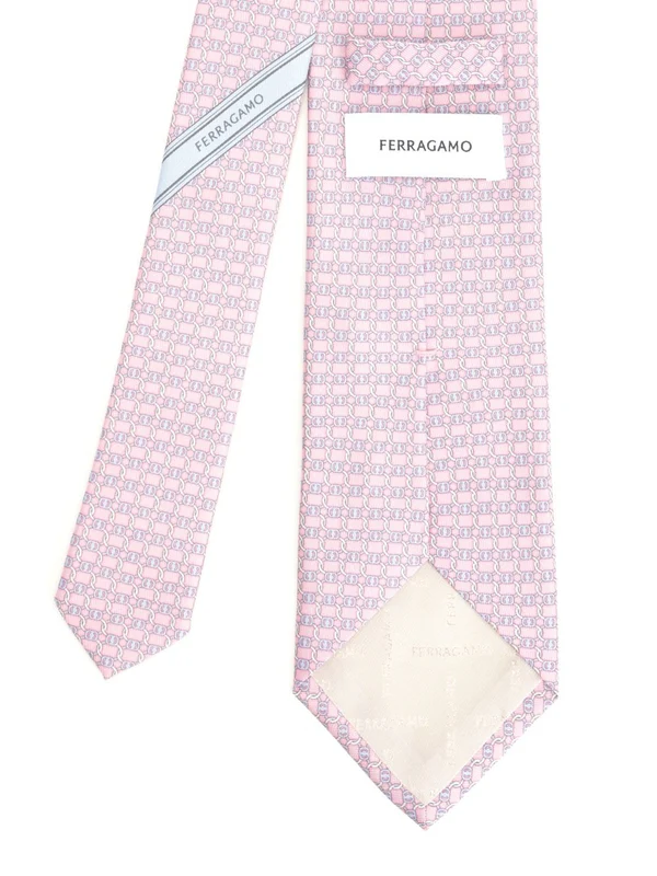 Ferragamo Pink Neck Ties - Image 2