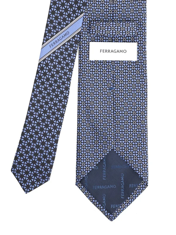 Ferragamo Blue Neck Ties - Image 2