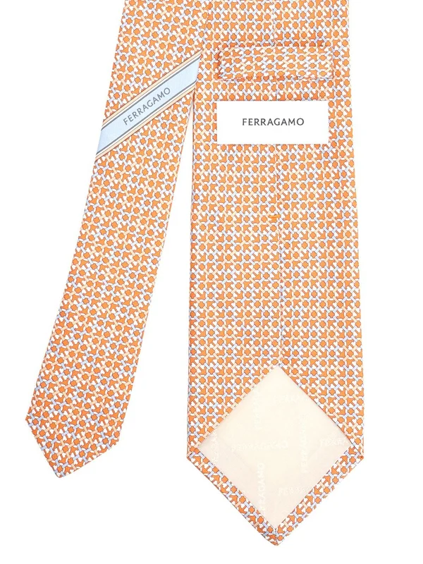 Ferragamo Orange Neck Ties - Image 2