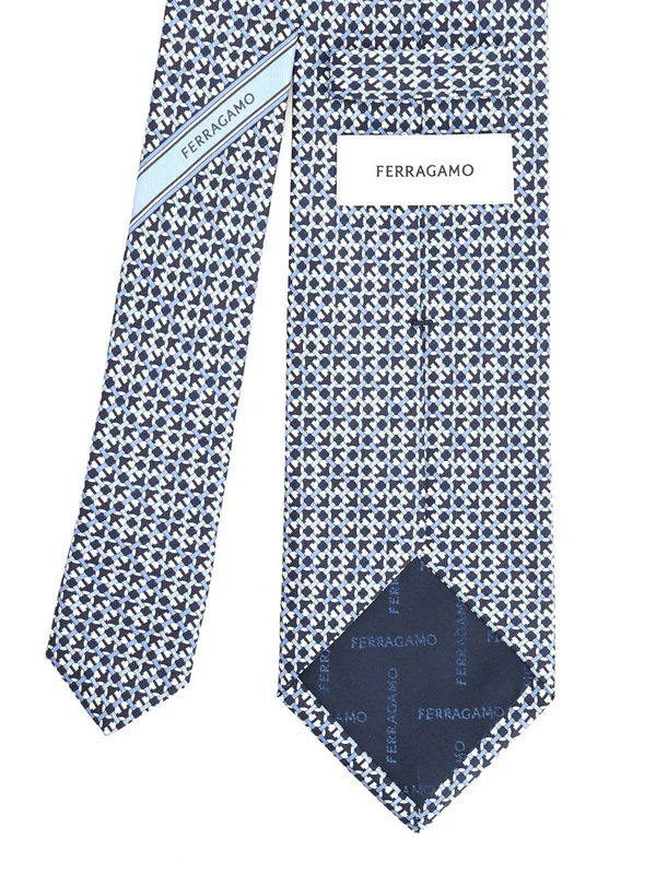 Ferragamo Blue Neck Ties - Image 2