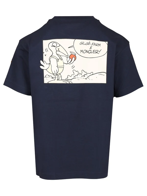 Moncler Blue Half Sleeve - Image 2