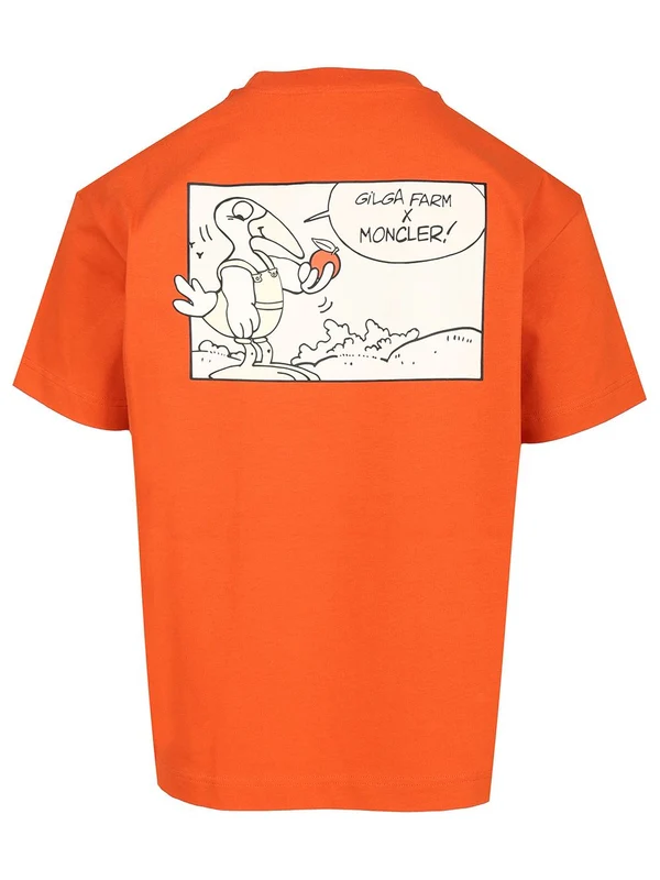 Moncler Orange Half Sleeve - Image 2