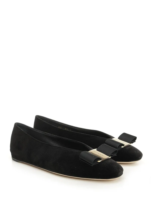 Ferragamo Black Flat Shoes - Image 2