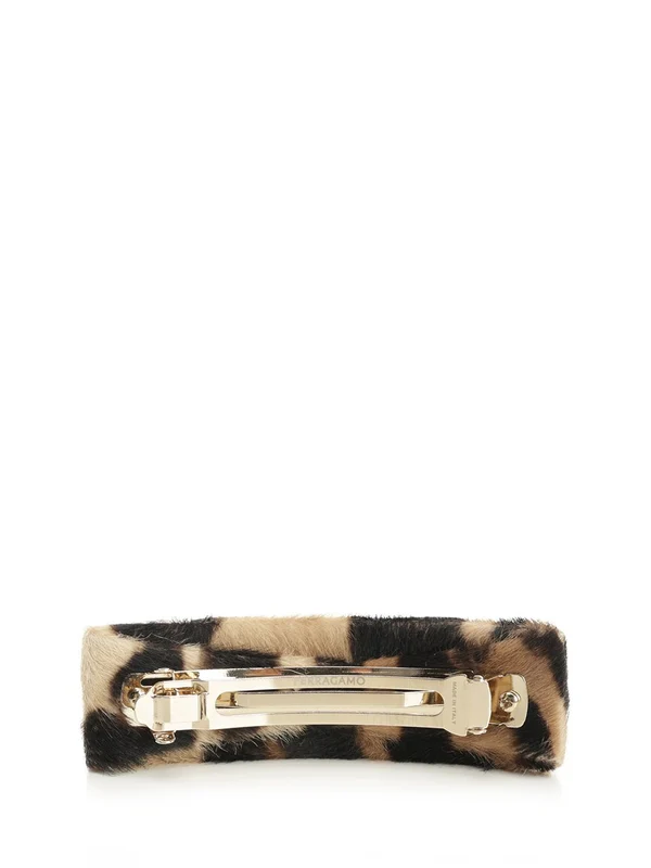 Ferragamo Multicolor Leopard Hair Pins - Image 2