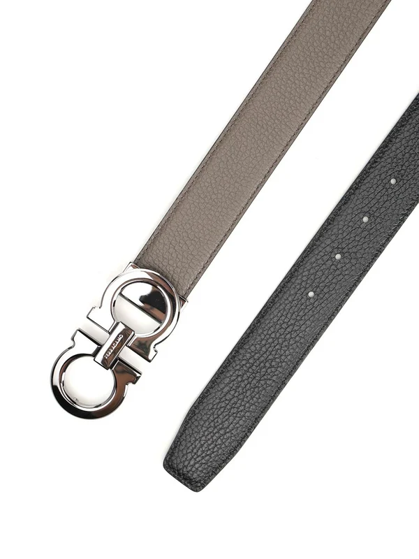 Ferragamo Grey Leather Belts - Image 2