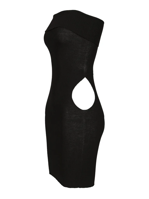 Rick Owens Black Mini Dress - Image 3