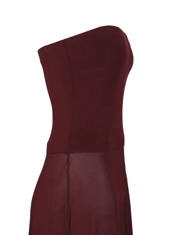 Alaia Burgundy Jump Suits - Image 5