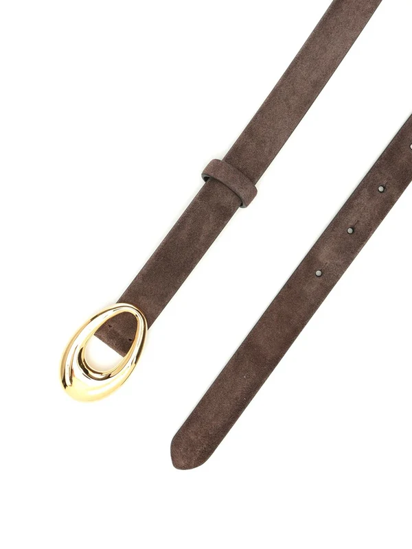 Khaite Burgundy Leather Belts - Image 2