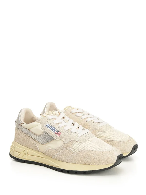 Autry Beige Low Top Sneakers - Image 2