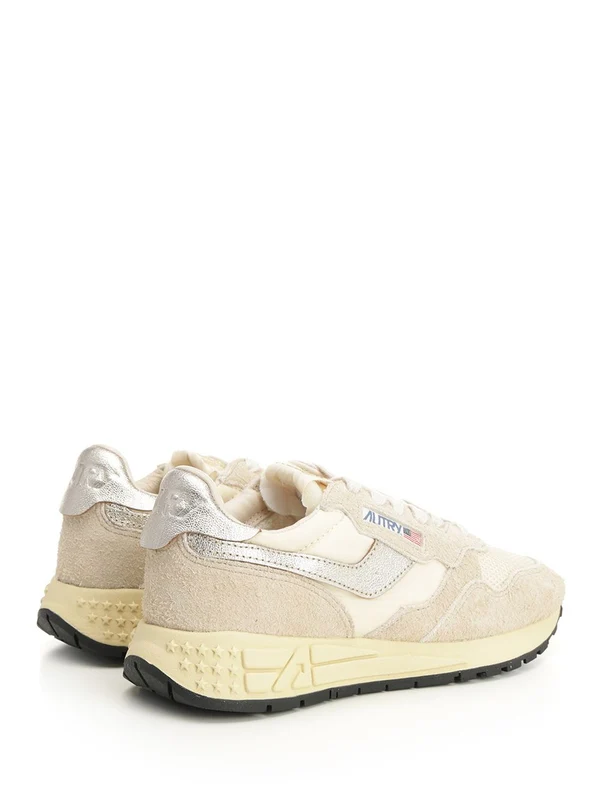 Autry Beige Low Top Sneakers - Image 3