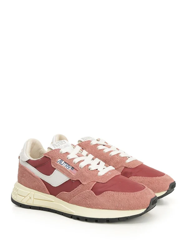Autry Burgundy Low Top Sneakers - Image 2