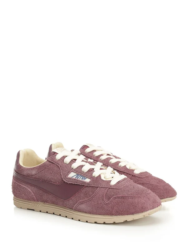 Autry Burgundy Low Top Sneakers - Image 2