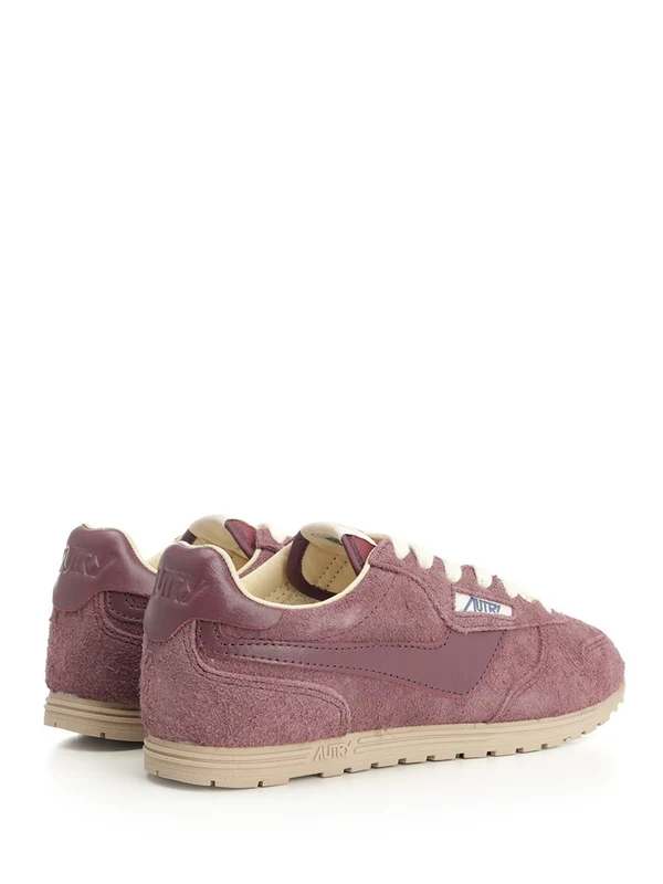 Autry Burgundy Low Top Sneakers - Image 3