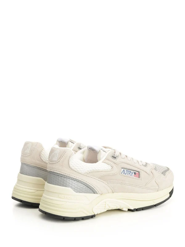 Autry Beige Grey Low Top Sneakers - Image 3