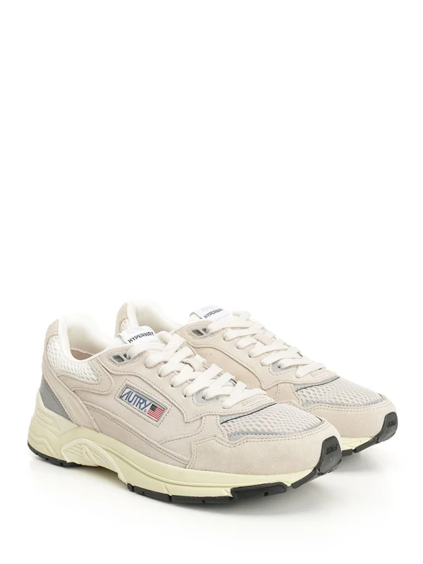 Autry Beige Grey Low Top Sneakers - Image 2