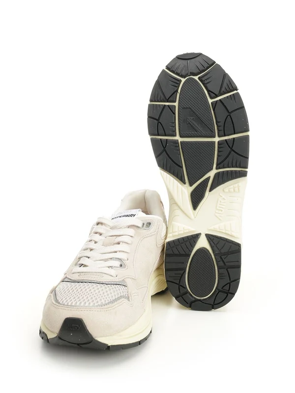 Autry Beige Grey Low Top Sneakers - Image 5