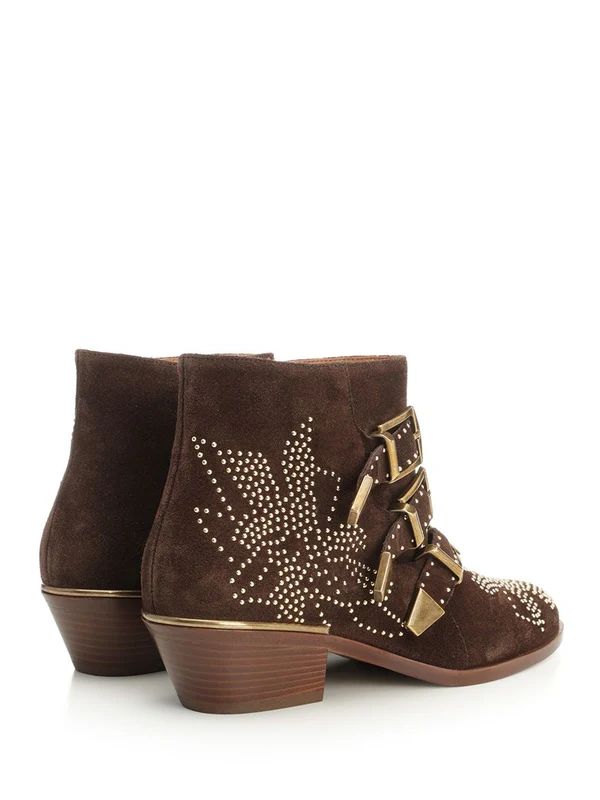 Chloe Brown Ankle Boots - Image 3