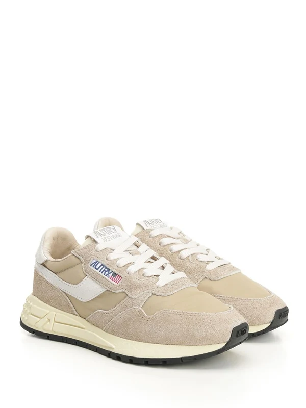 Autry Beige Low Top Sneakers - Image 2