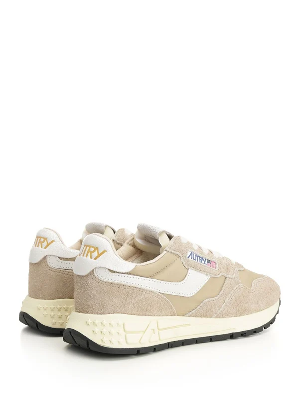 Autry Beige Low Top Sneakers - Image 3