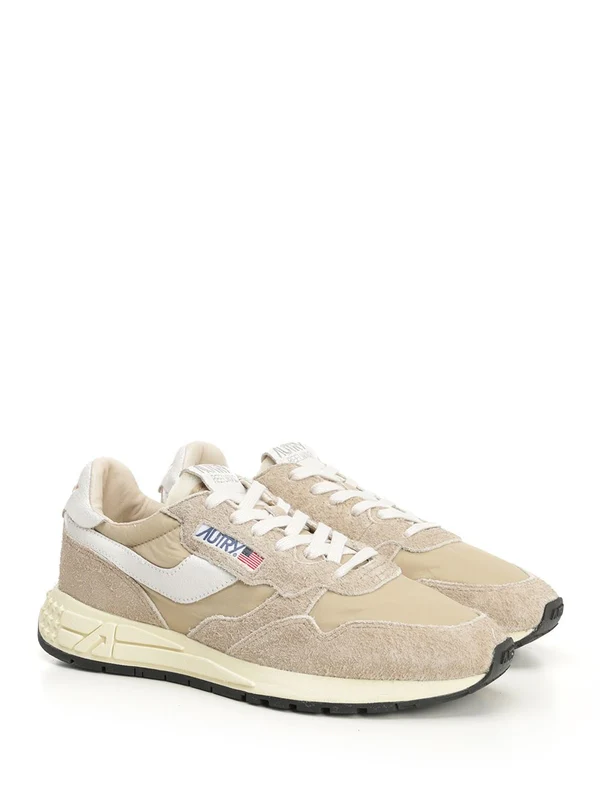 Autry Beige Low Top Sneakers - Image 2