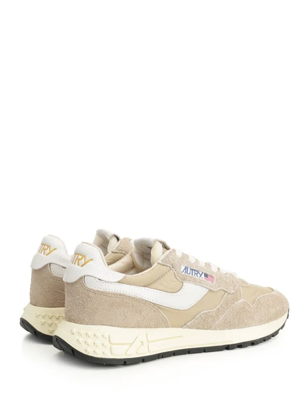 Autry Beige Low Top Sneakers - Image 3