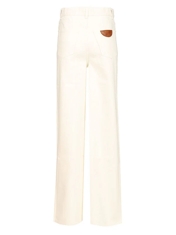 Chloe Ivory Denim Pants - Image 2