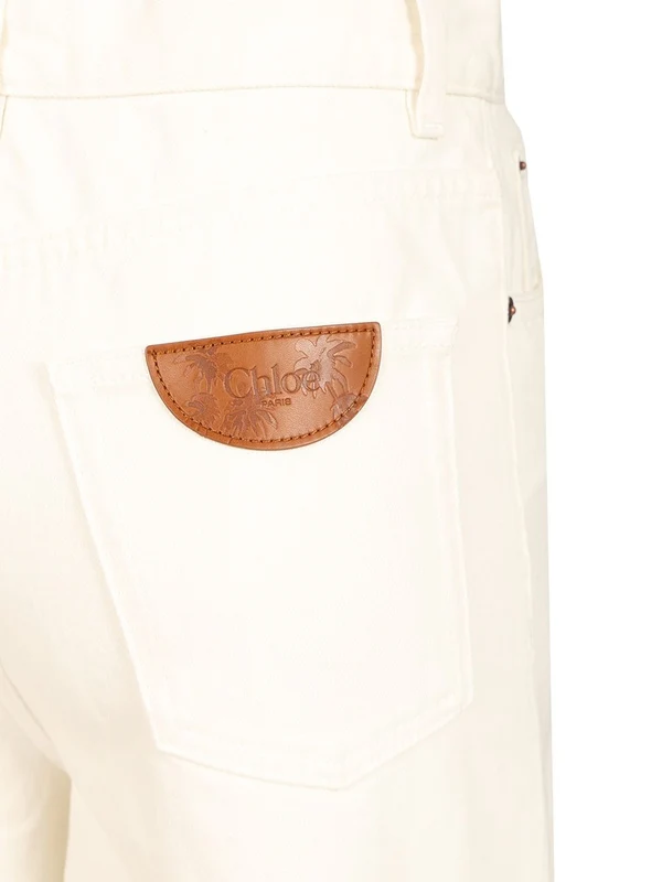 Chloe Ivory Denim Pants - Image 5