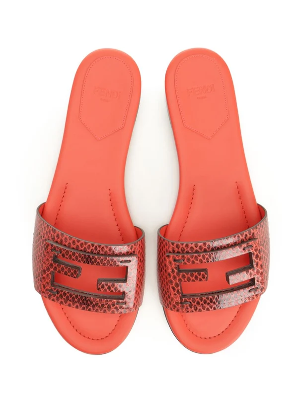 Fendi Red Slides - Image 5