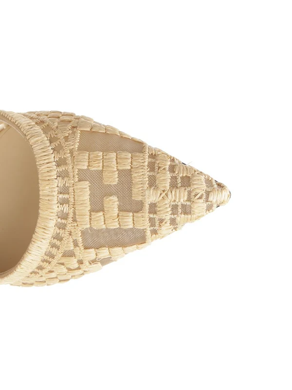 Fendi Beige Sandal Heels - Image 4