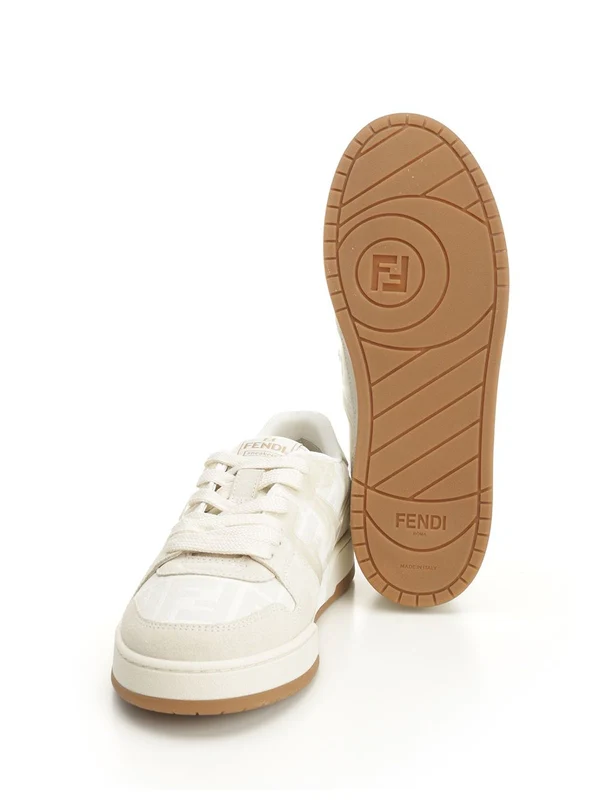 Fendi White Low Top Sneakers - Image 5