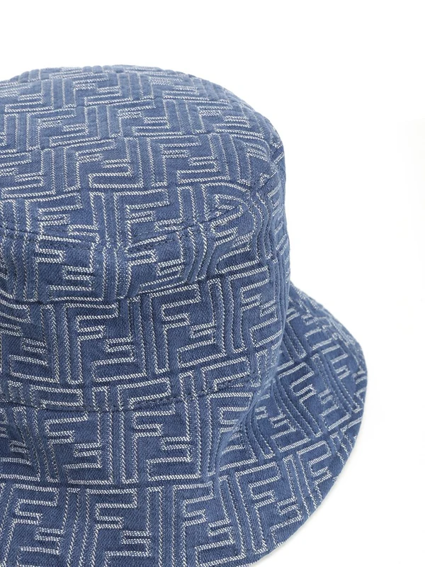 Fendi Blue Bucket Hats - Image 4