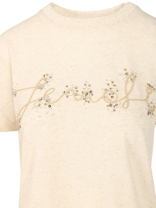 Fendi Beige Half Sleeve - Image 3