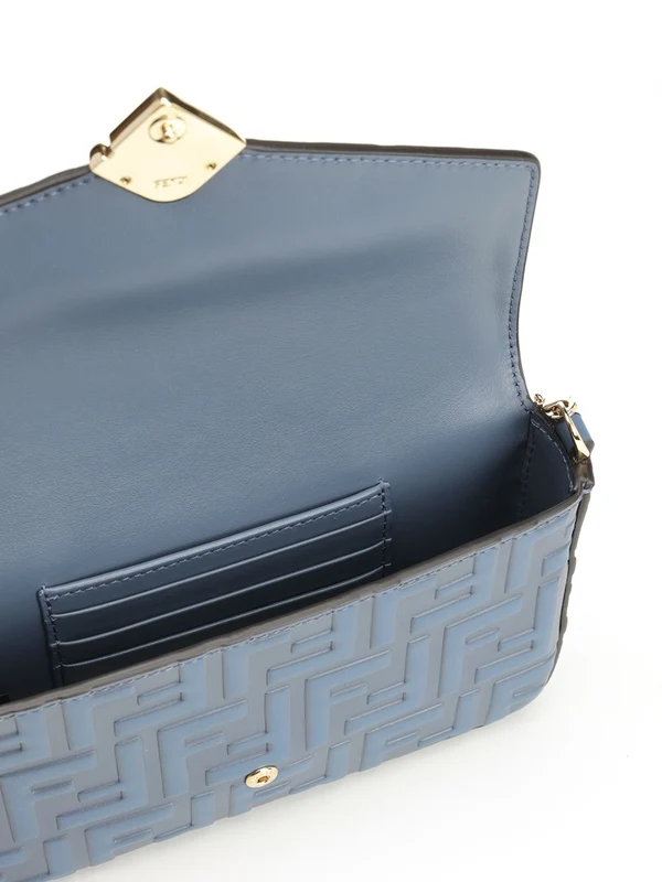 Fendi Ff Diamond Woc Blue Crossbody & Shoulder Bags - Image 4