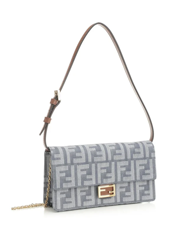 Fendi Baguette Woc Blue Crossbody & Shoulder Bags - Image 2