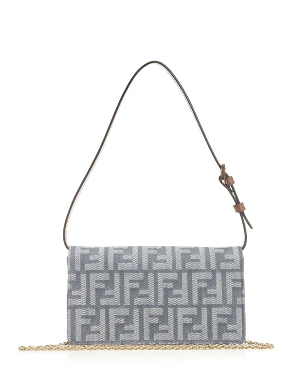 Fendi Baguette Woc Blue Crossbody & Shoulder Bags - Image 3