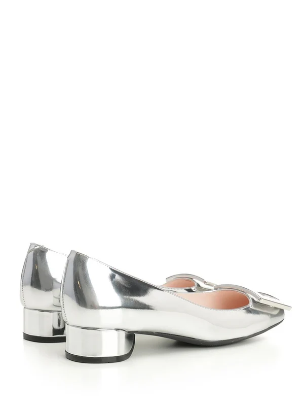 Roger Vivier Silver Pumps Heels - Image 3
