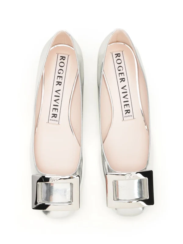 Roger Vivier Silver Pumps Heels - Image 5