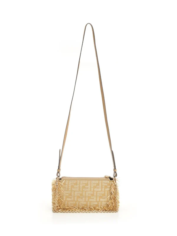Fendi Baguette Pouch Beige Crossbody & Shoulder Bags - Image 3