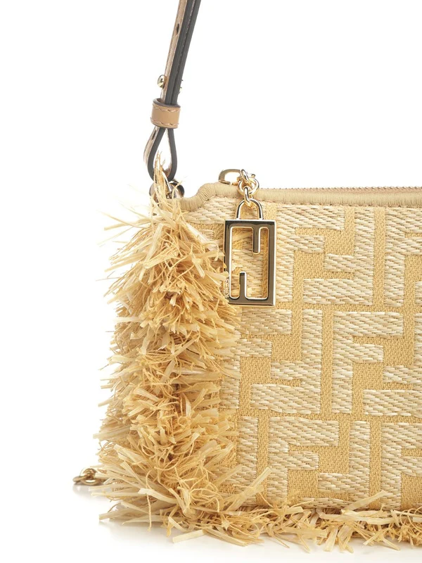 Fendi Baguette Pouch Beige Crossbody & Shoulder Bags - Image 5