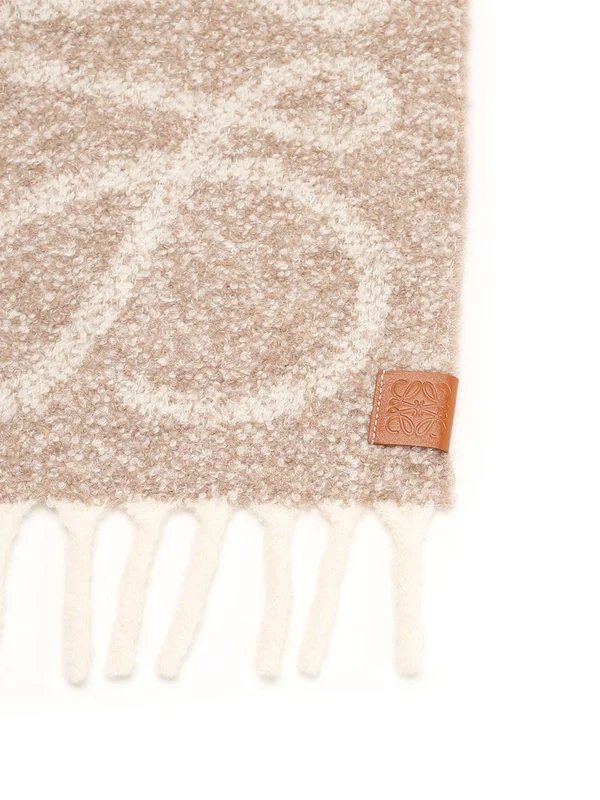 Loewe Beige Wool Mufflers - Image 2